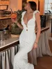 Pearl Keyhole Neckline Cami Long Dress sold by COMMENSE