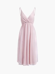 Wrap Open Back Tied Mesh Midi Dress sold by COMMENSE