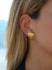 Chunky Gold Twisted Earrings sold by COMMENSE