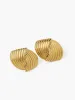Chunky Gold Twisted Earrings sold by COMMENSE