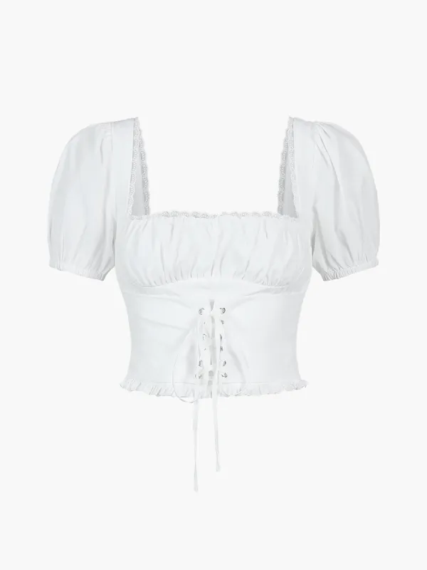 Coastal Cowgirl Corset Crop Top sold by COMMENSE