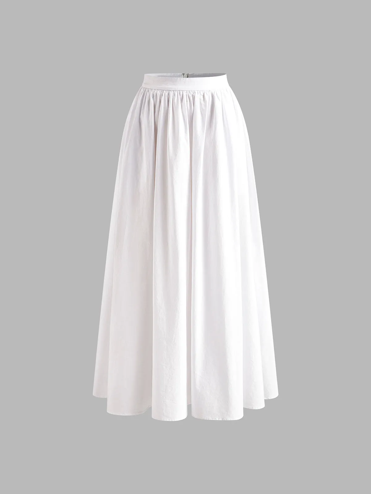 Pleated Plain Maxi Skirt sold by COMMENSE product image thumbnail 3