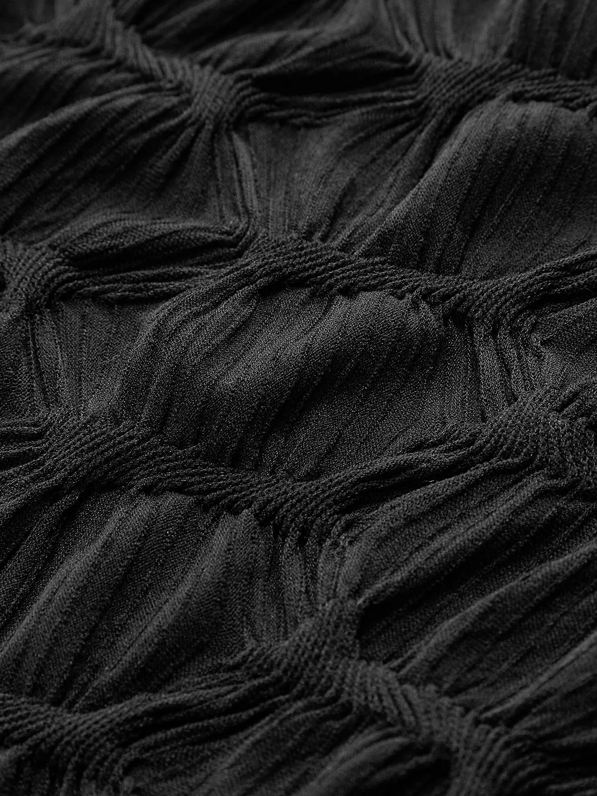 Mock Neck Plisse Detailed Dress sold by COMMENSE product image thumbnail 4