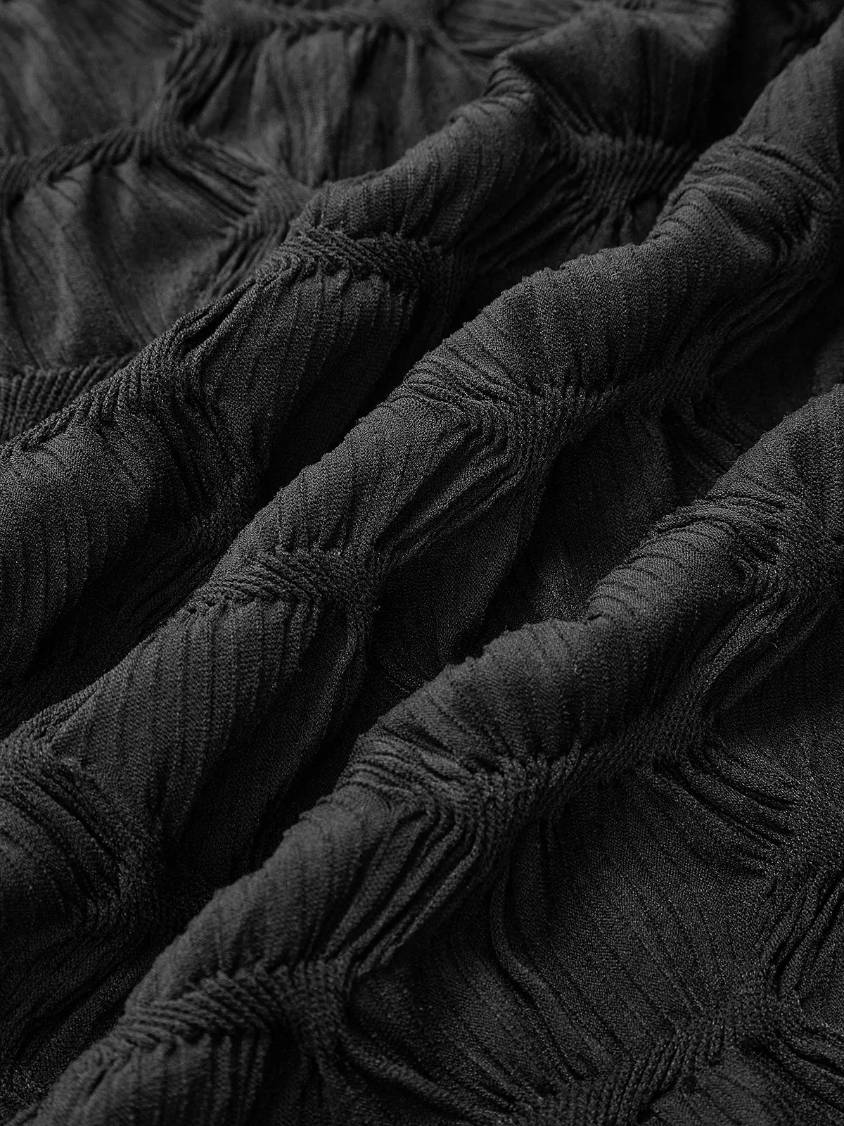 Mock Neck Plisse Detailed Dress sold by COMMENSE product image thumbnail 3