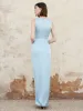 Lettuce Trim Split Tank Long Dress sold by COMMENSE