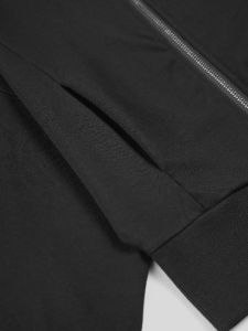 Basic Crop Zippered Hoodie sold by COMMENSE