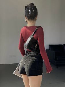 Semi-sheer Mesh Patchwork Long Sleeve Shirt sold by COMMENSE