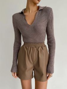Faux Leather Shorts sold by COMMENSE