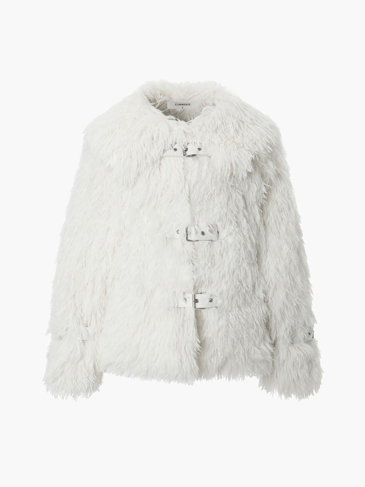 Faux Fur Fuzzy Buckle Coat sold by COMMENSE product image thumbnail 2