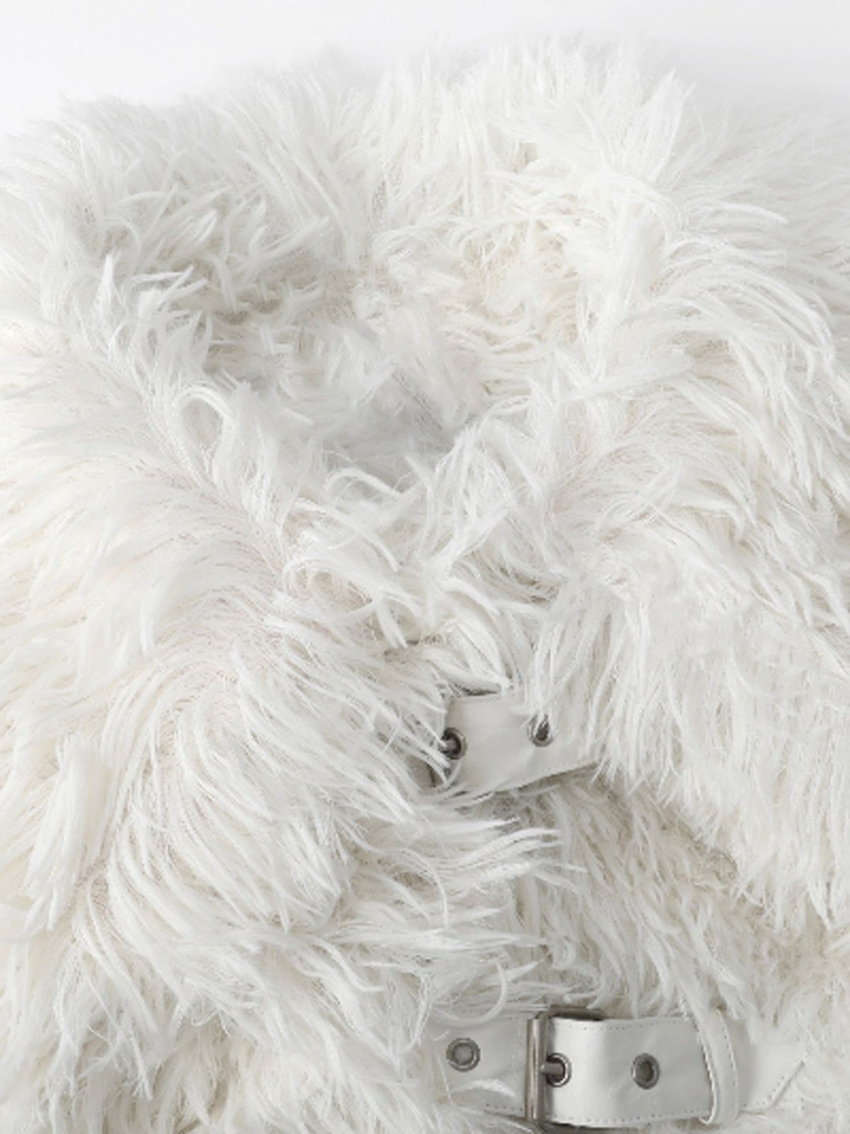 Faux Fur Fuzzy Buckle Coat sold by COMMENSE product image thumbnail 4