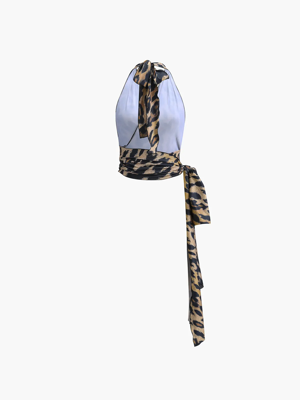 Leopard Print Backless Skirt Set sold by COMMENSE product image thumbnail 4