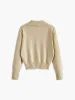 Lapel Ribbed Pullover Sweater sold by COMMENSE