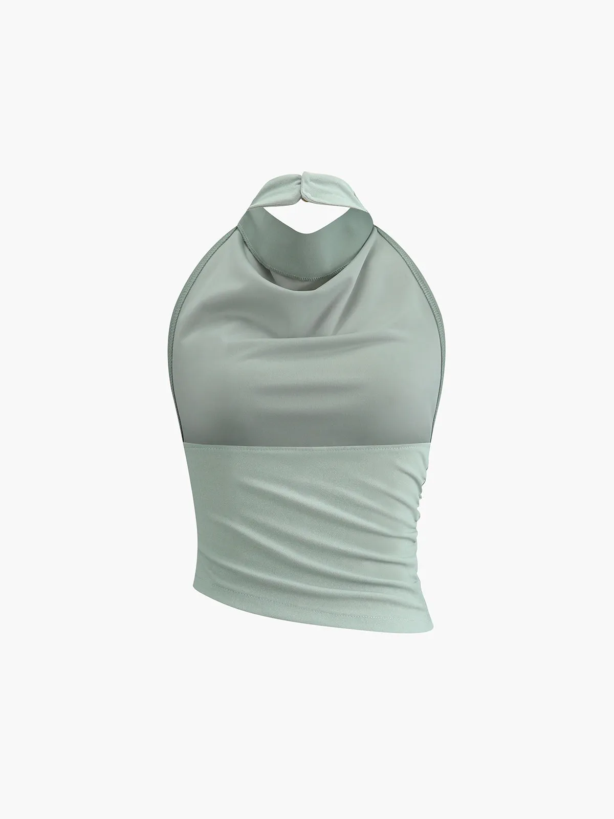 Cowl Neck Halter Backless Skirt Set sold by COMMENSE product image thumbnail 4