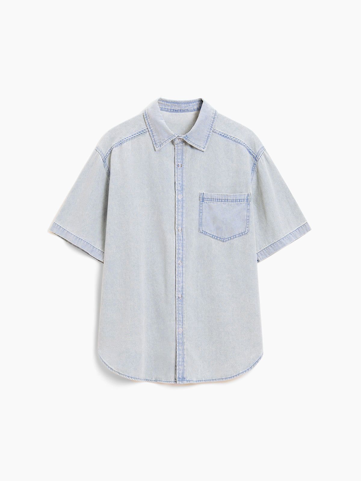 Button Down Denim Shirt sold by COMMENSE