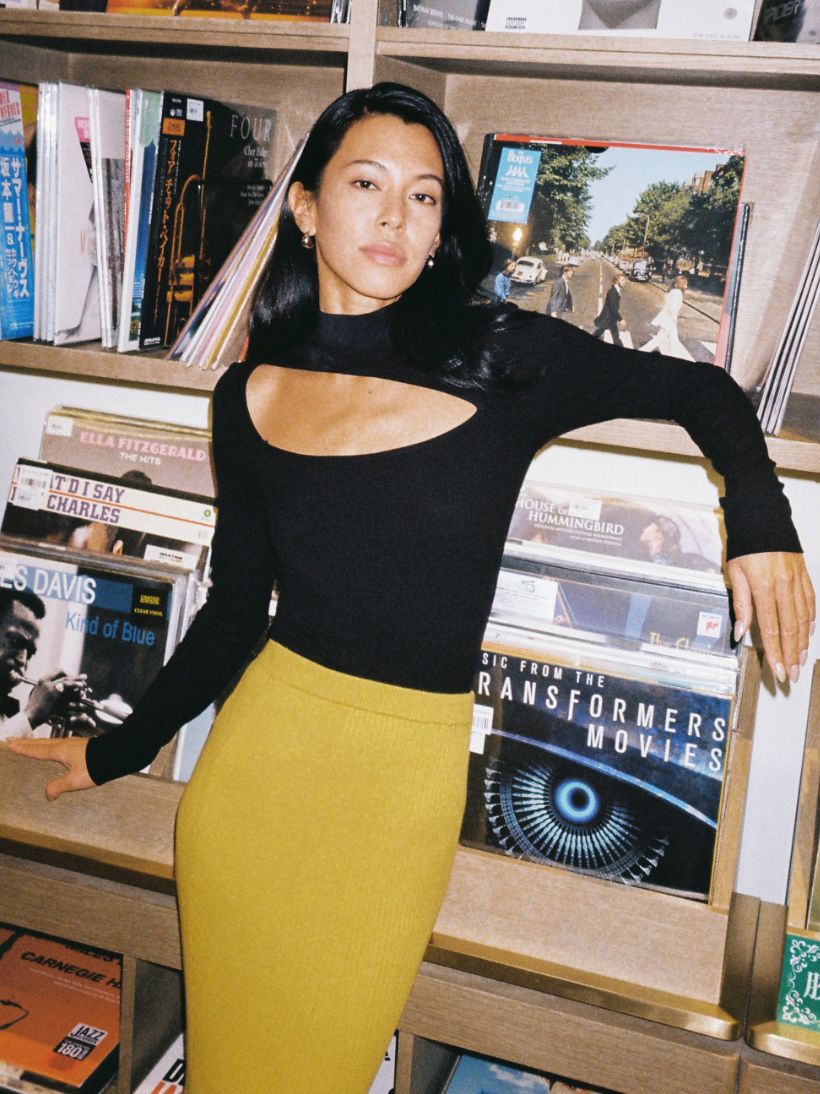 Cutout Mock Neck Long Sleeve Sweater sold by COMMENSE product image thumbnail 3