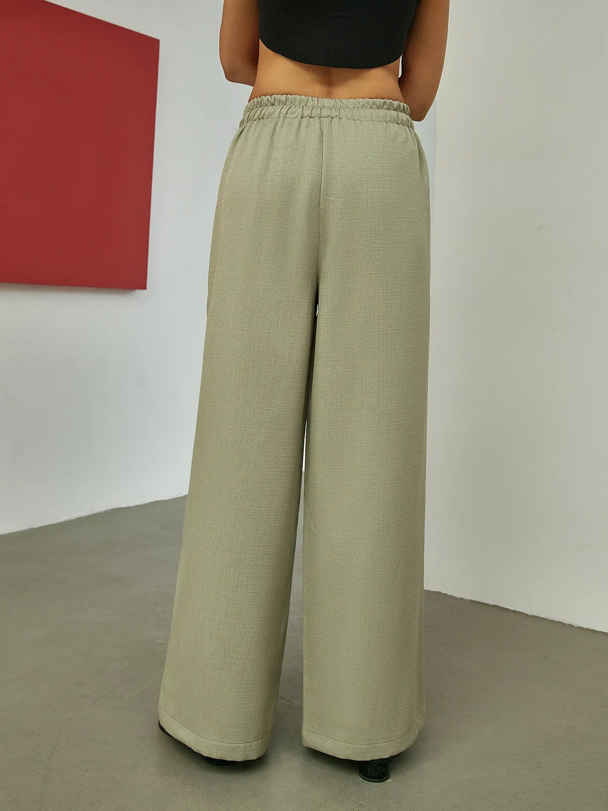 Minimalism Solid Tailored Pants sold by COMMENSE product image thumbnail 4