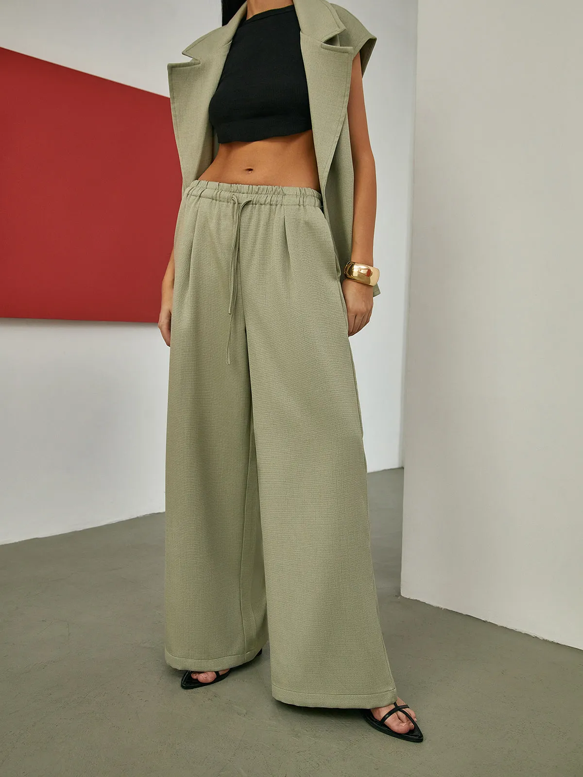 Minimalism Solid Tailored Pants sold by COMMENSE