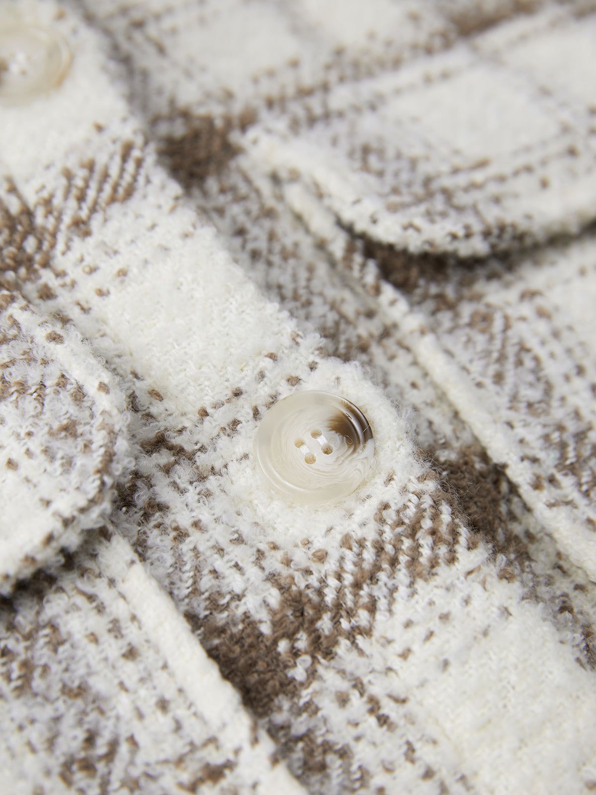 Check Collar Button Up Jacket sold by COMMENSE product image thumbnail 4