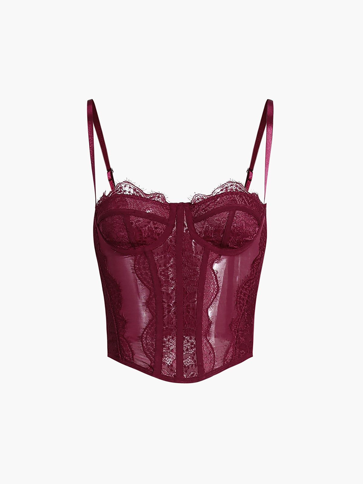 Lace Cup Detail Corset sold by COMMENSE