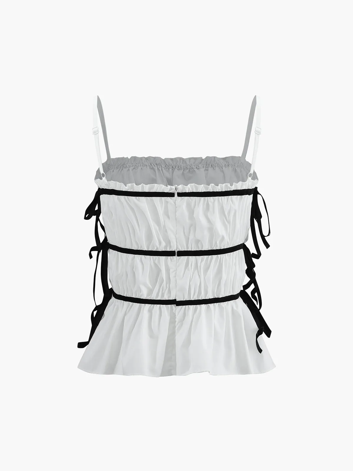 Contrast Binding Bow Decor Cami Top sold by COMMENSE product image thumbnail 3