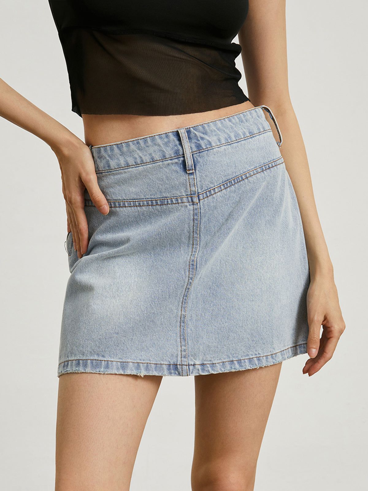 Runway Denim Skirt sold by COMMENSE product image thumbnail 2