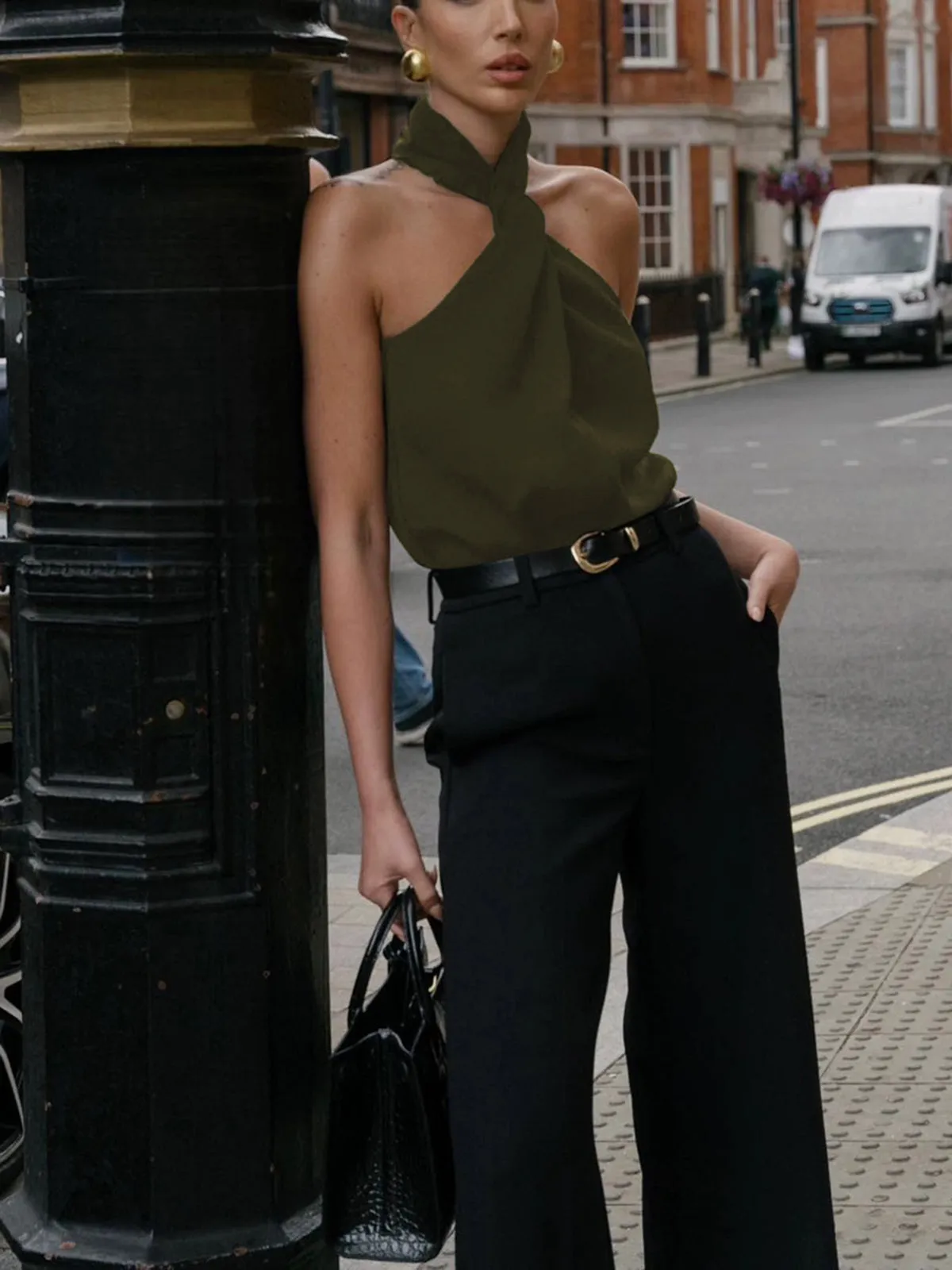 Cross Halter Tank Top sold by COMMENSE product image thumbnail 5
