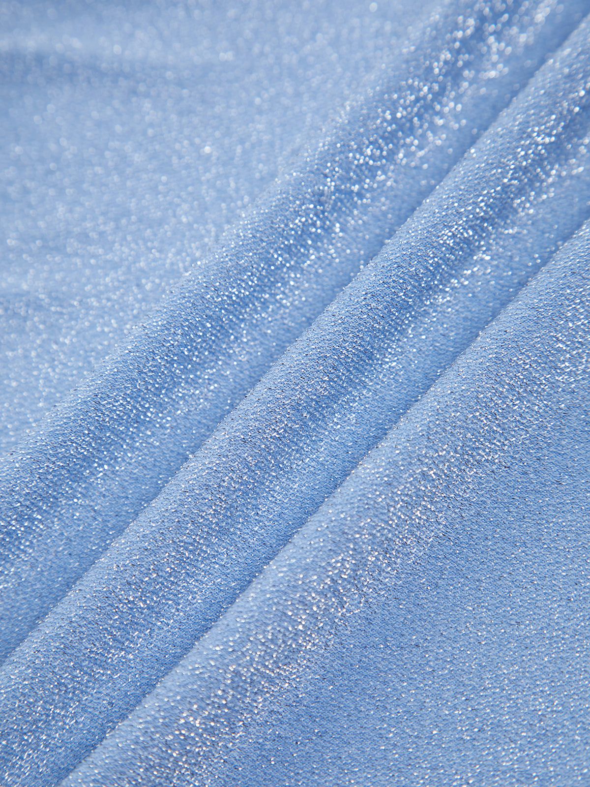 Halter Zip Up Glitter Open Back Short Dress sold by COMMENSE product image thumbnail 5