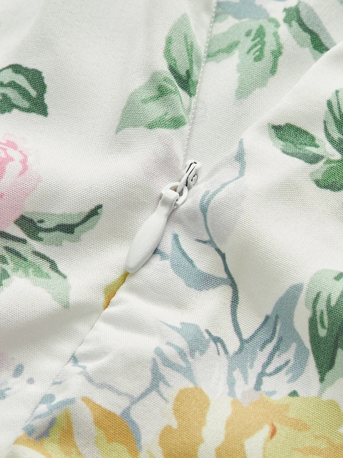 Print V-Neck Sleeveless Long Dress sold by COMMENSE product image thumbnail 4