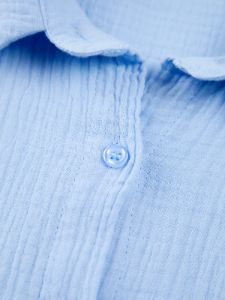 Textured Button Down Oversized Shirt sold by COMMENSE