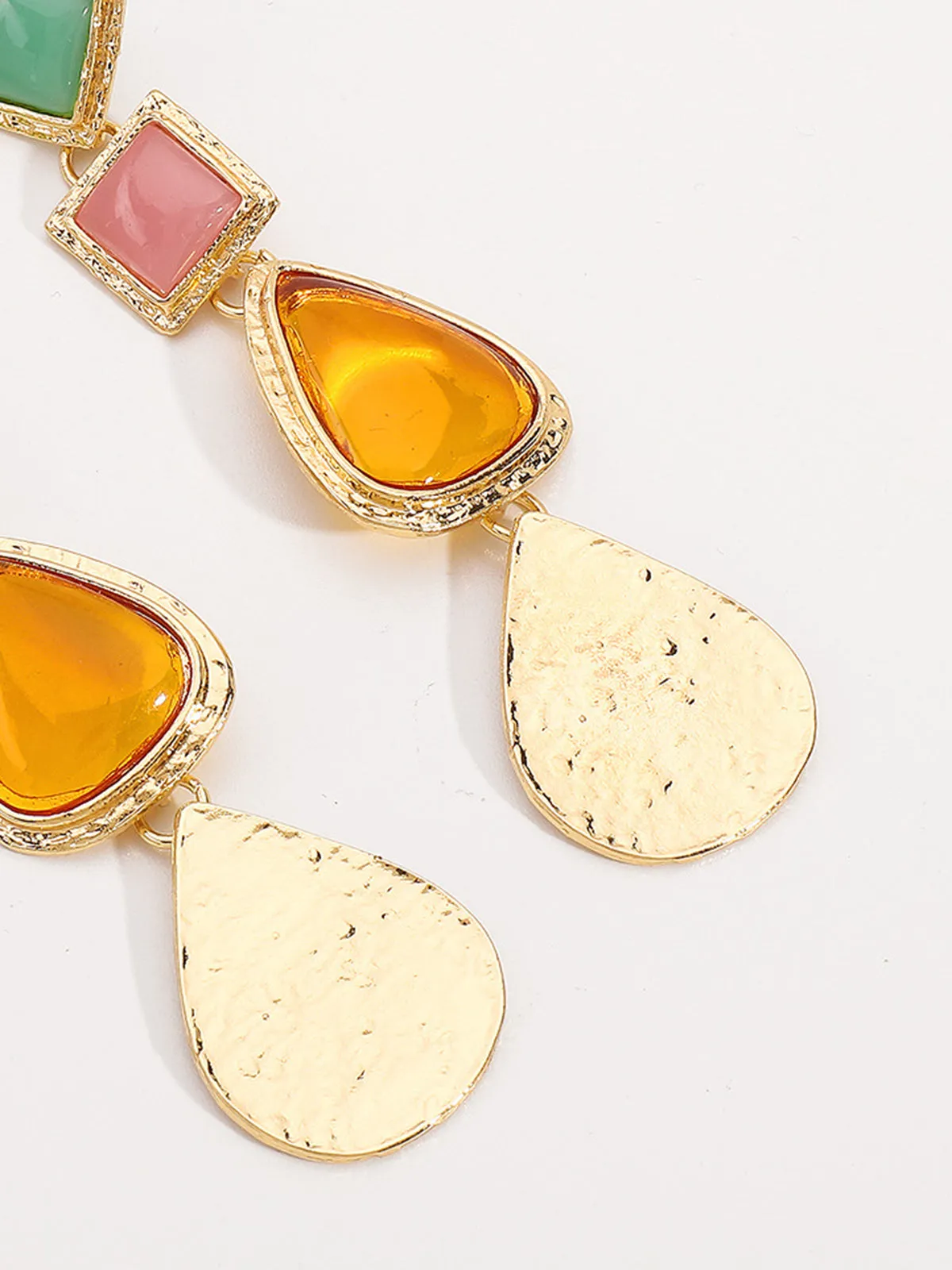 Resin Geometric Drop Earrings sold by COMMENSE product image thumbnail 3