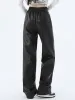 Faux Leather Straight Leg Pants sold by COMMENSE