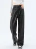 Faux Leather Straight Leg Pants sold by COMMENSE