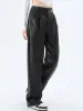 Faux Leather Straight Leg Pants sold by COMMENSE