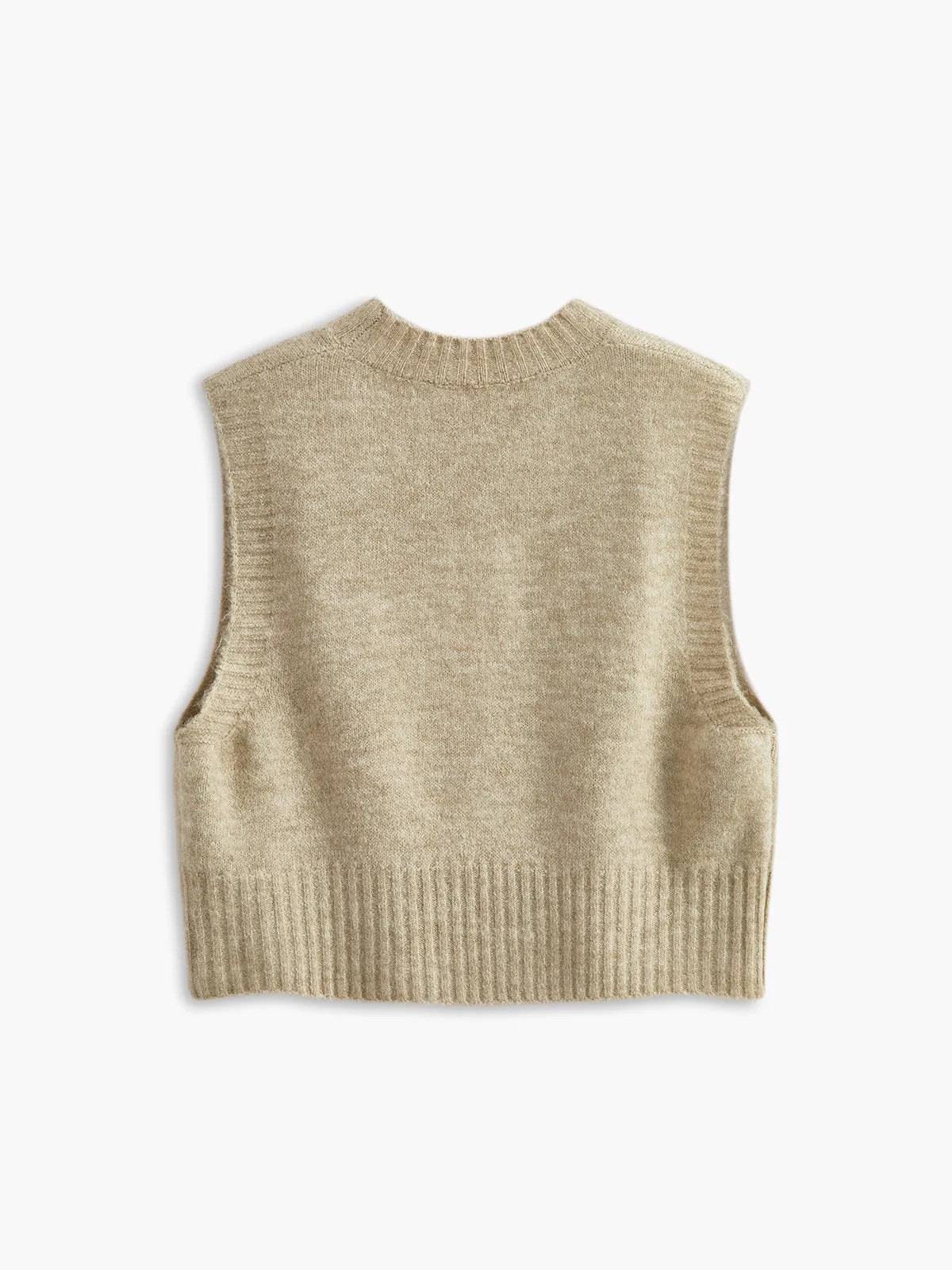 Crew Neck Strawberry Sweater Vest sold by COMMENSE product image thumbnail 2