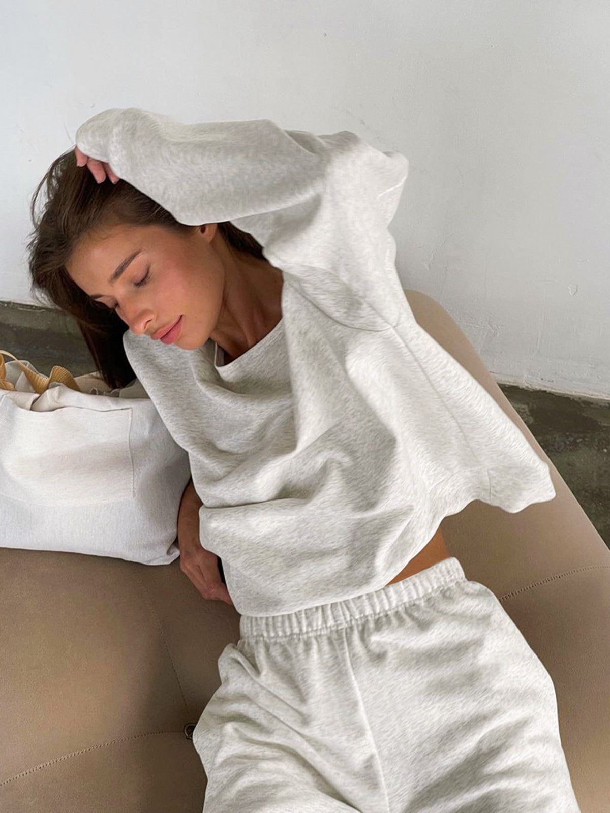 Offstage Long Sleeve Two Piece Shorts Set sold by COMMENSE product image thumbnail 2