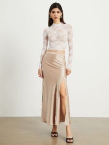 Floral Lace Crop Blouse sold by COMMENSE