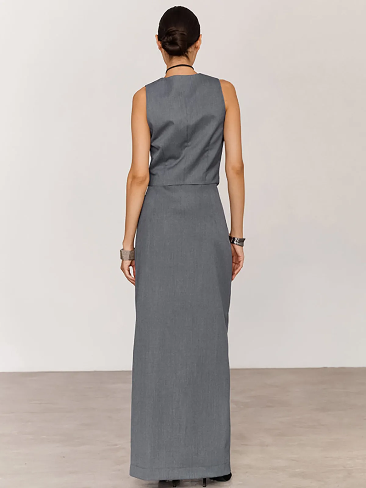 Minimalism Tailored Suit Skirt Set sold by COMMENSE product image thumbnail 3