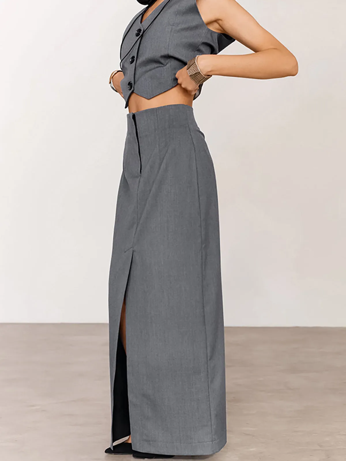 Minimalism Tailored Suit Skirt Set sold by COMMENSE