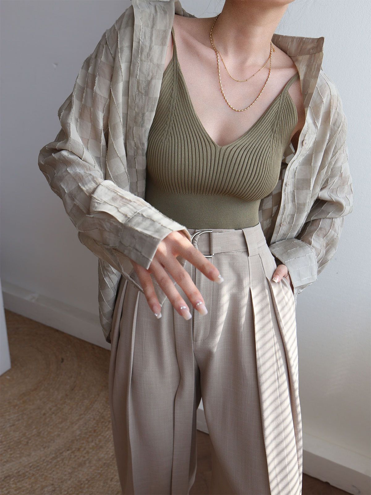 Everyday Rib Crop Cami Top sold by COMMENSE product image thumbnail 3