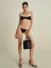 Contrast Two-Tone Bikini Set sold by COMMENSE