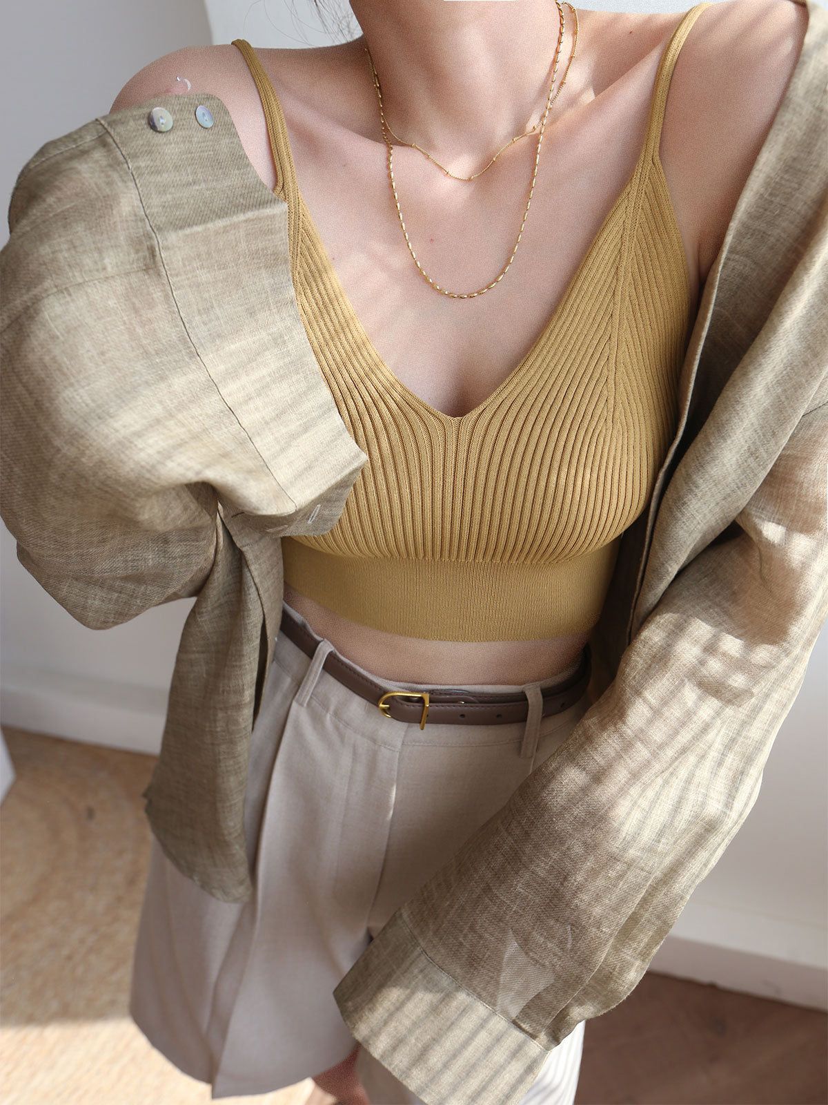 Everyday Rib Crop Cami Top sold by COMMENSE product image thumbnail 5