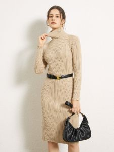 Mockneck Sweater Midi Dress sold by COMMENSE