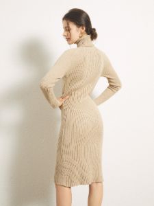 Mockneck Sweater Midi Dress sold by COMMENSE