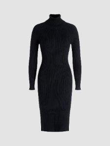 Mockneck Sweater Midi Dress sold by COMMENSE