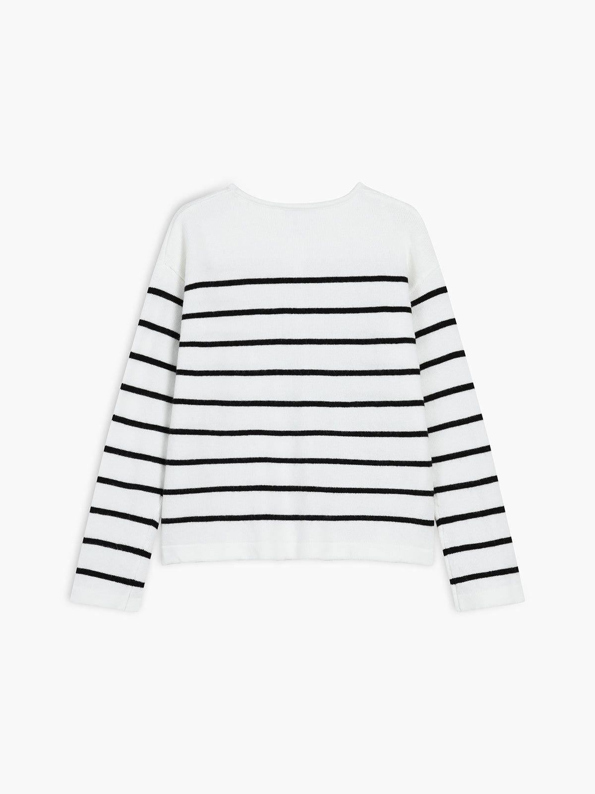 Old Money Aesthetics Stripe Cardigan sold by COMMENSE product image thumbnail 2