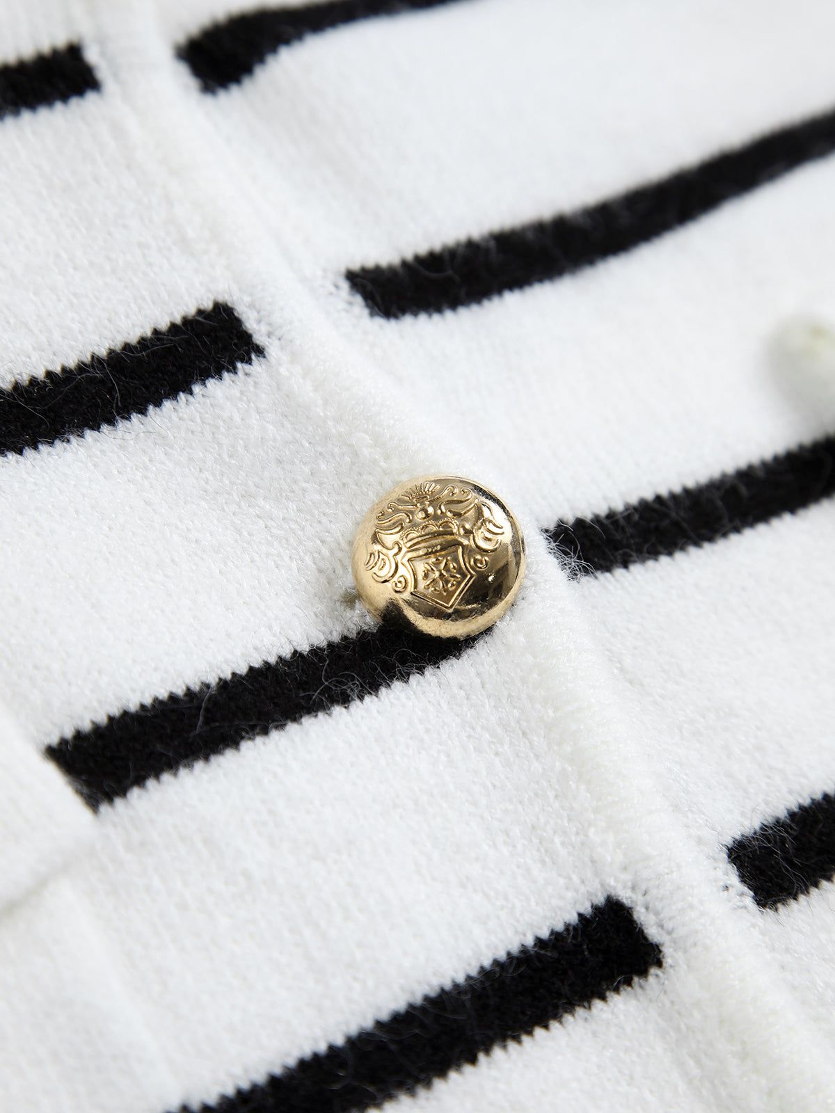 Old Money Aesthetics Stripe Cardigan sold by COMMENSE product image thumbnail 3