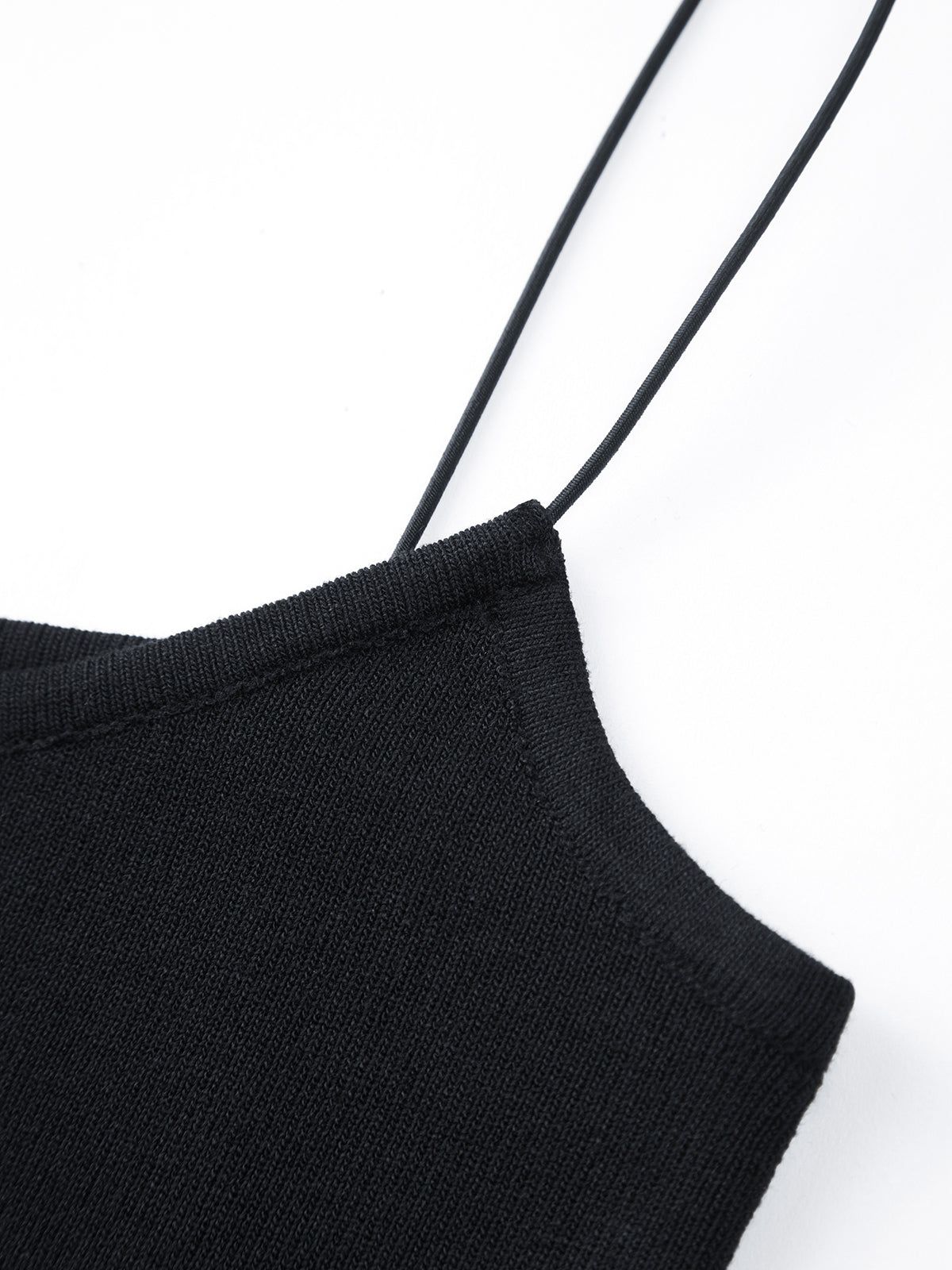 Solid Strap Sweater Dress sold by COMMENSE product image thumbnail 2