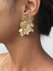 Retro Alloy Flower Earrings sold by COMMENSE