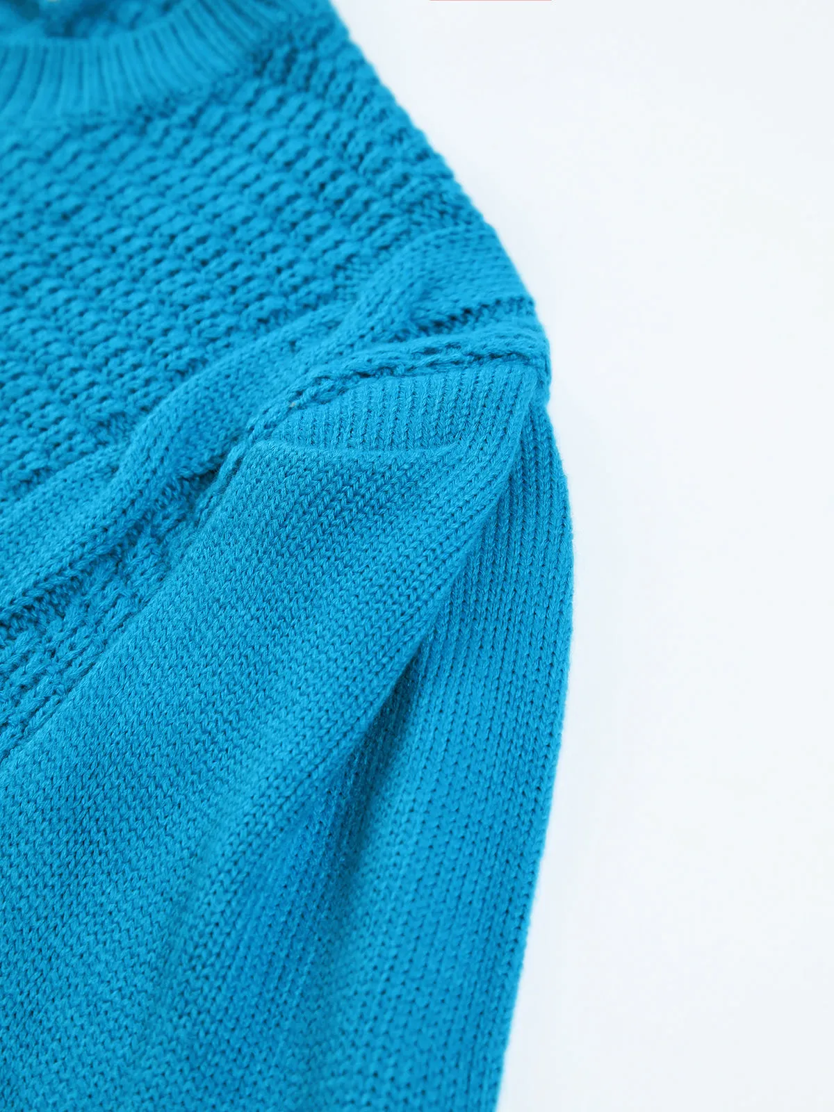 Do The Most Cable Knit Sweater sold by COMMENSE product image thumbnail 4