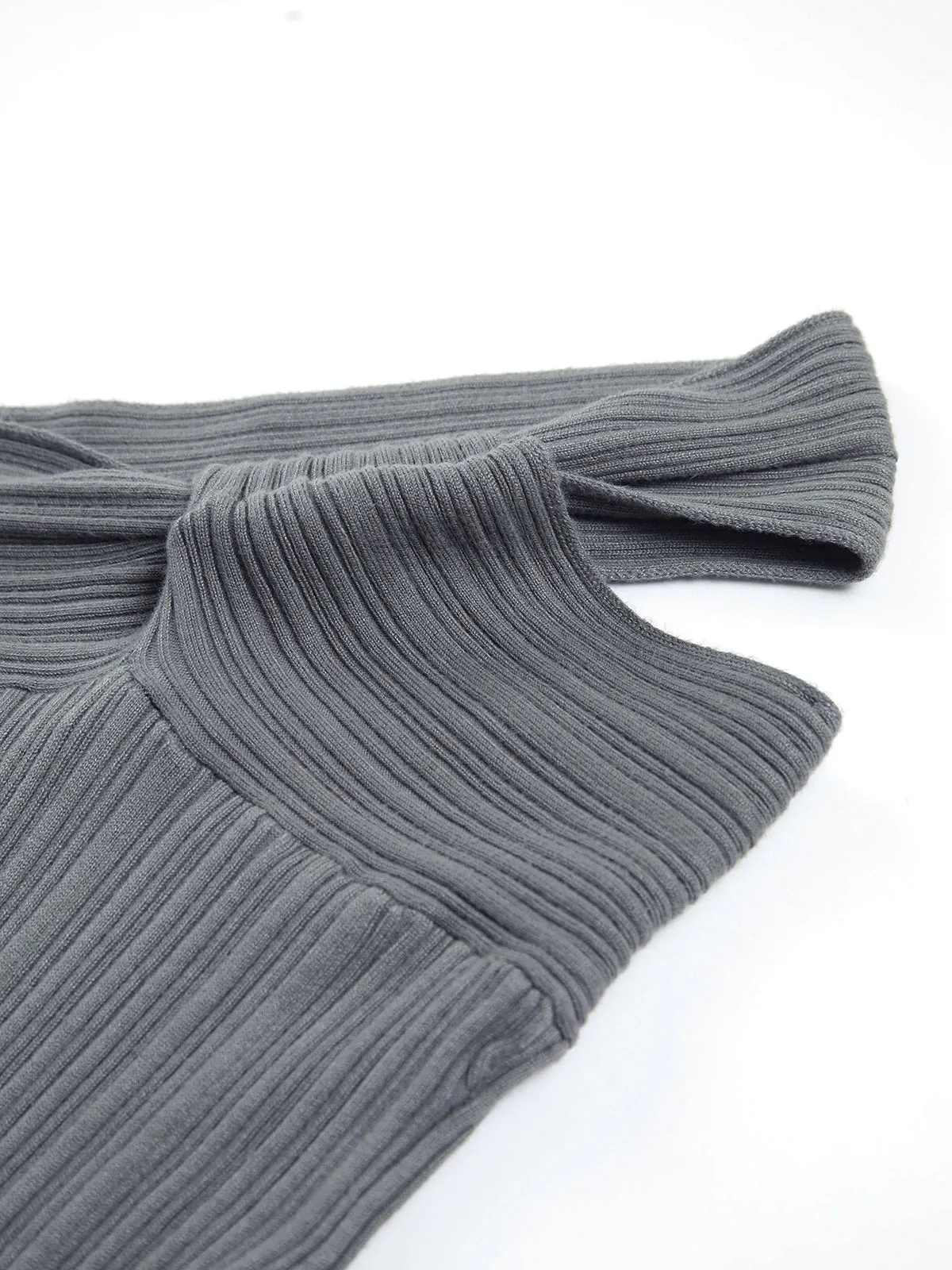 Asymmetrical Neck Halter Slim Long Dress sold by COMMENSE product image thumbnail 3